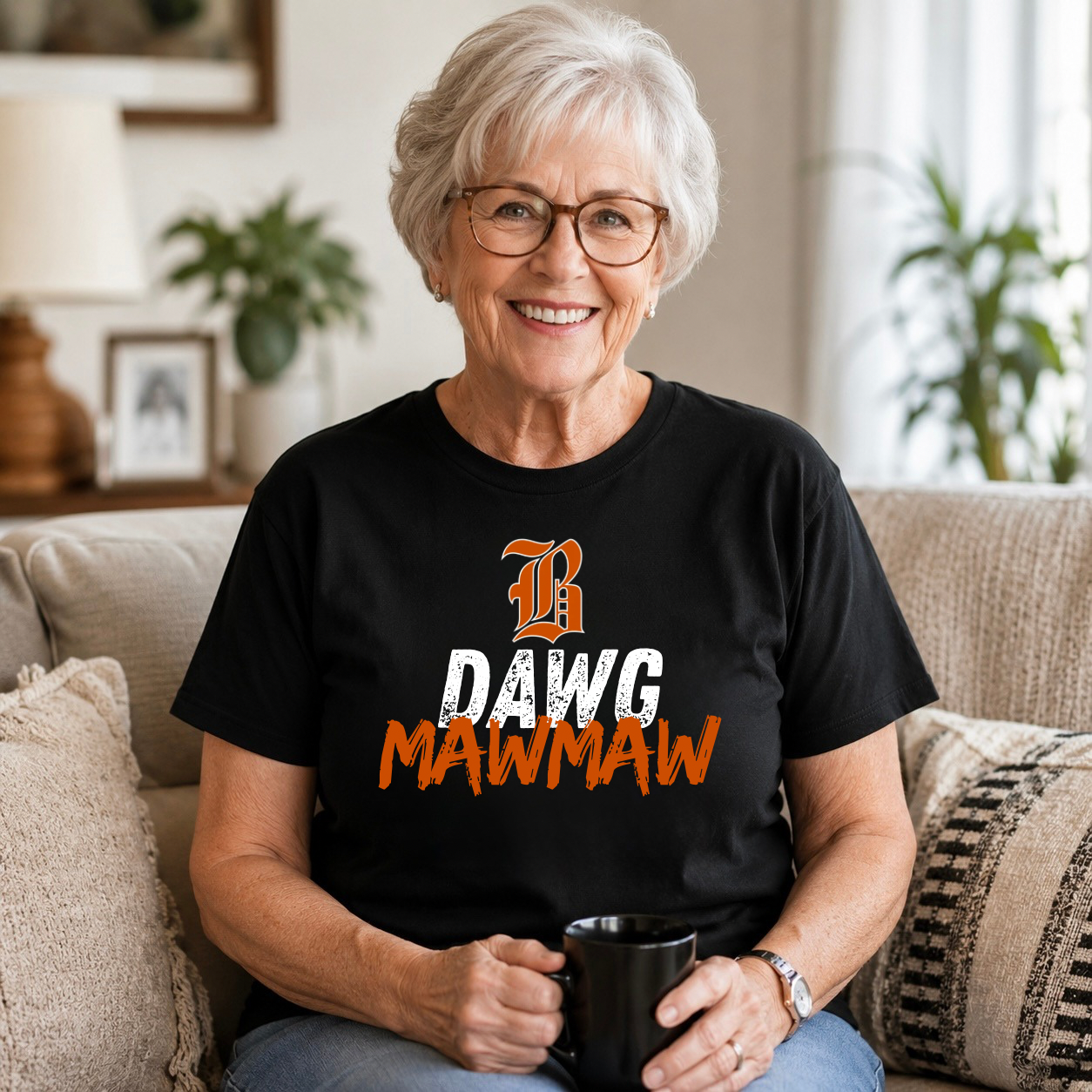 Dawg Grandparent Cotton Tee-Gildan Brand