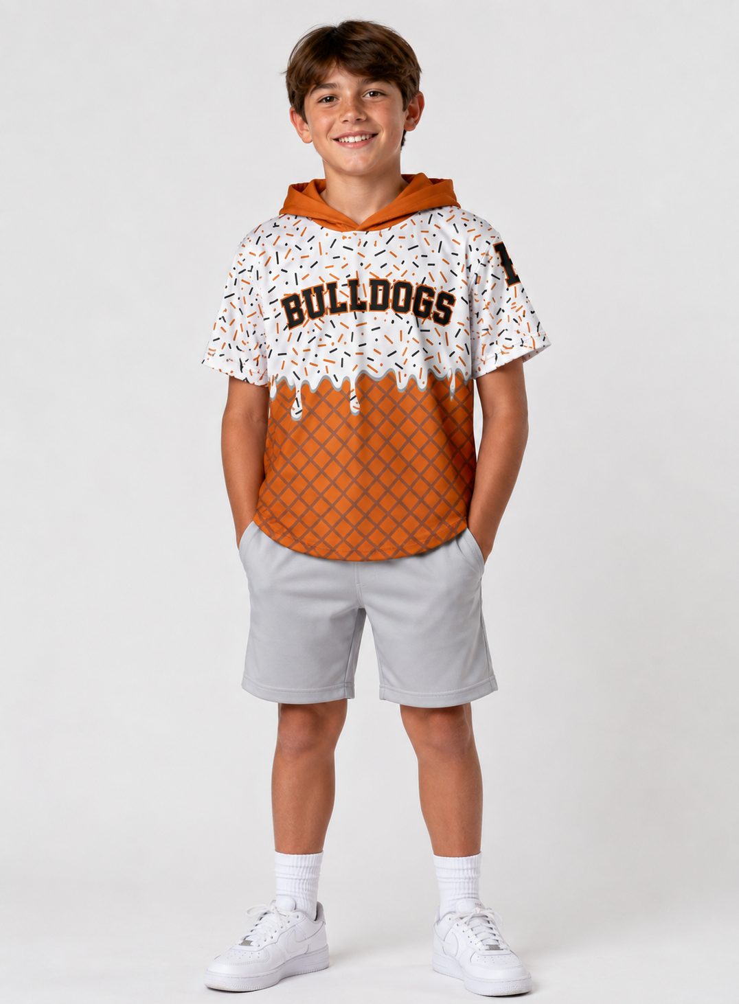 Diamond Customs Short Sleeve Youth Lightweight Hoodie